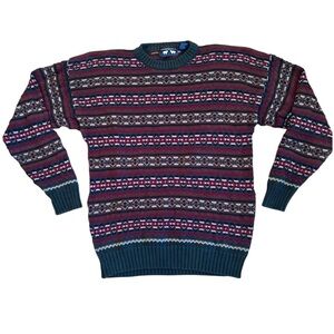 Woods & Gray 100% Cotton Patterned Pullover Sweater Size XL